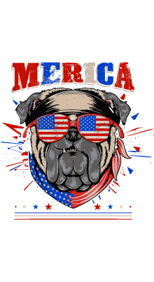Pugs Rockeros y Patriotas